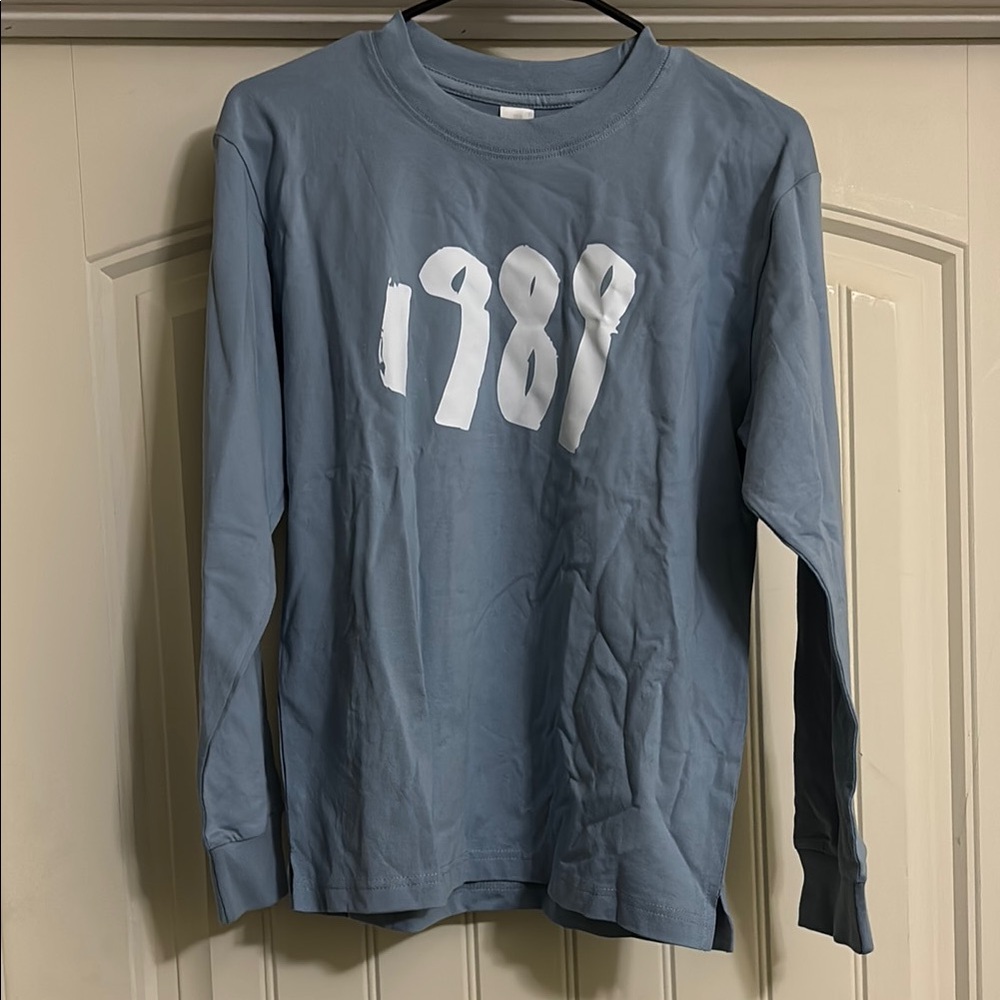 Taylor Swift Blue Long Sleeve Tee 1989 Edition